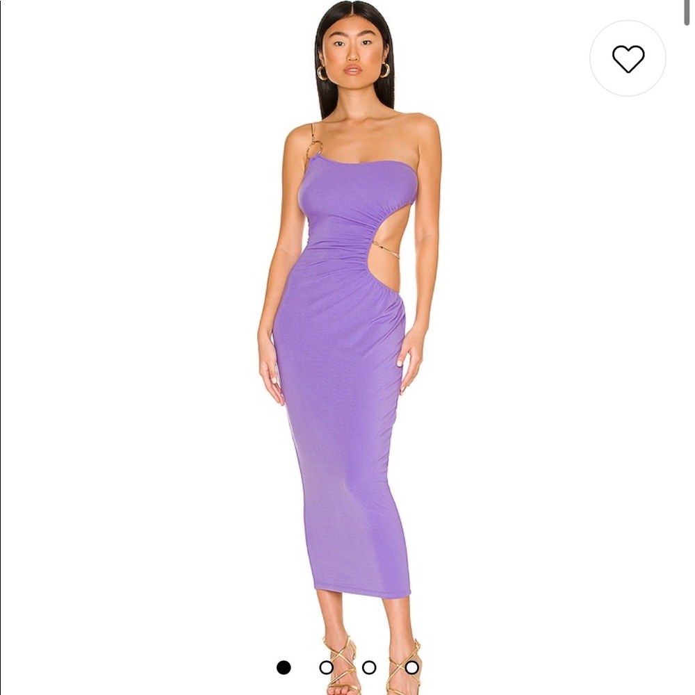 Snake chain cut out maxi dress
